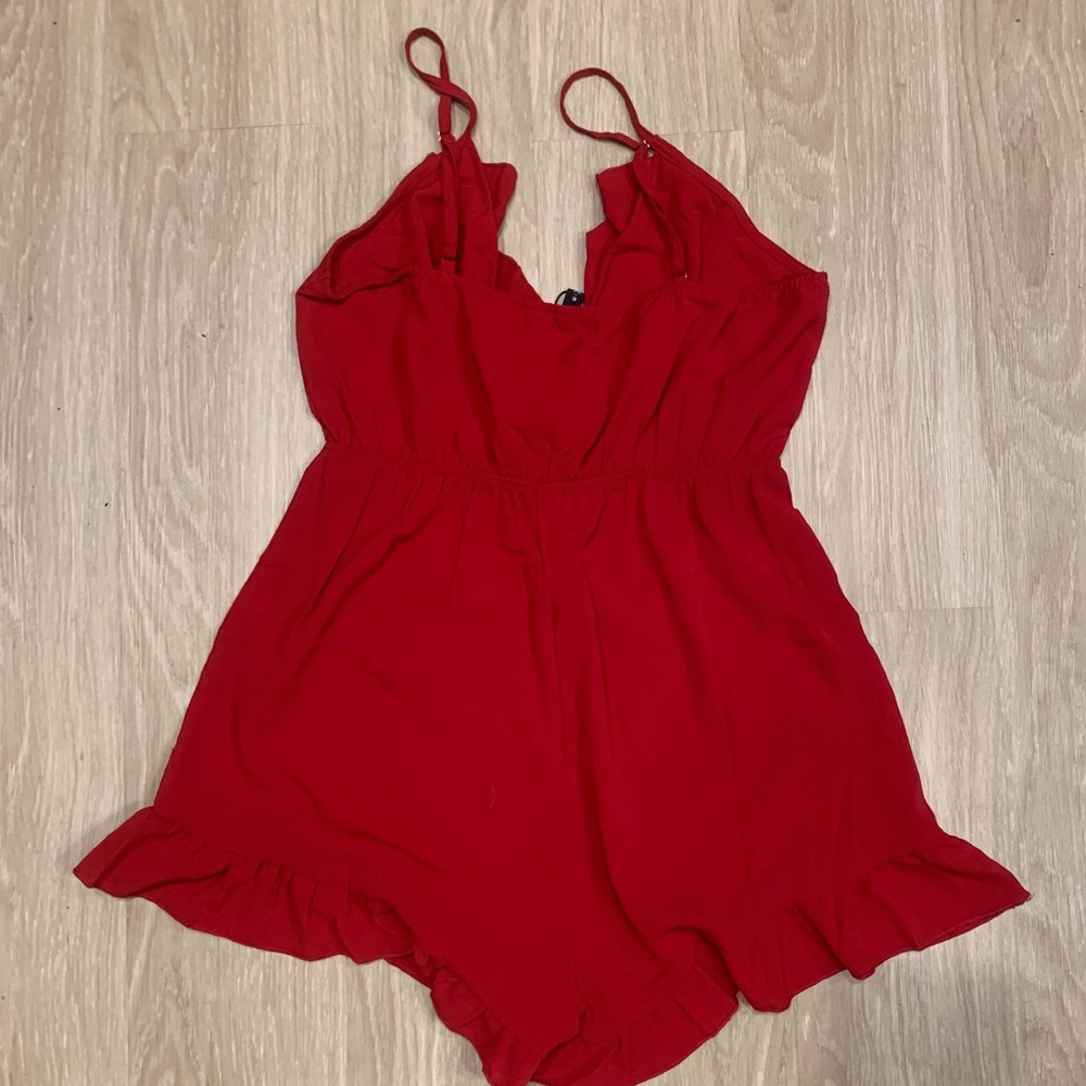 Zaful cherry red romper - M - Picture 3 of 6